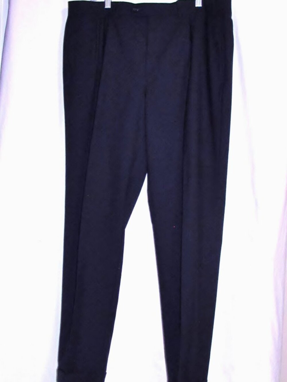 New Mens LAUREN by RL Navy Blue Wool Comfort Dress Pants 38 X 32 ORIG $195
